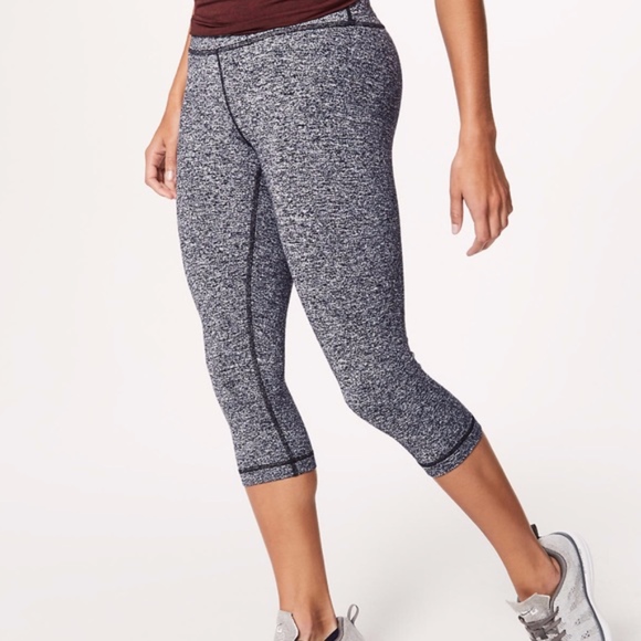 lululemon athletica Pants - Lululemon Wunder Under Crop Speckled/ Heathered